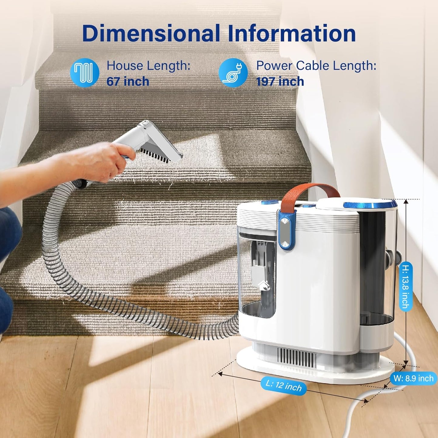 Snipva® Portable Carpet Cleaner Machine